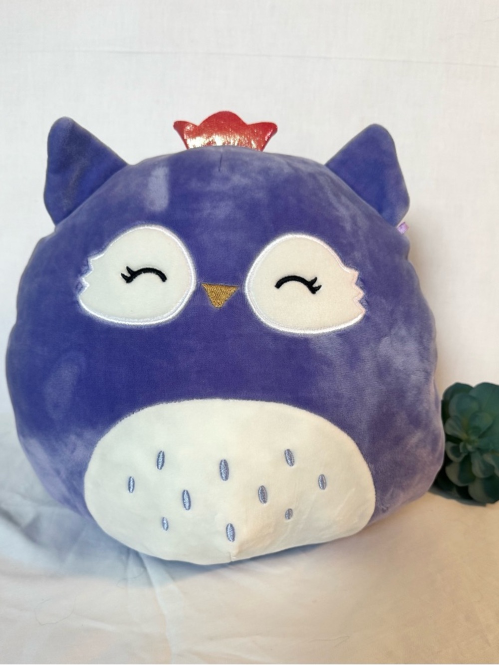 Squishmallow Fania the Owl 12" Plush Soft Clean Cute Purple White Authentic.